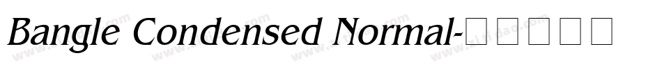 Bangle Condensed Normal字体转换